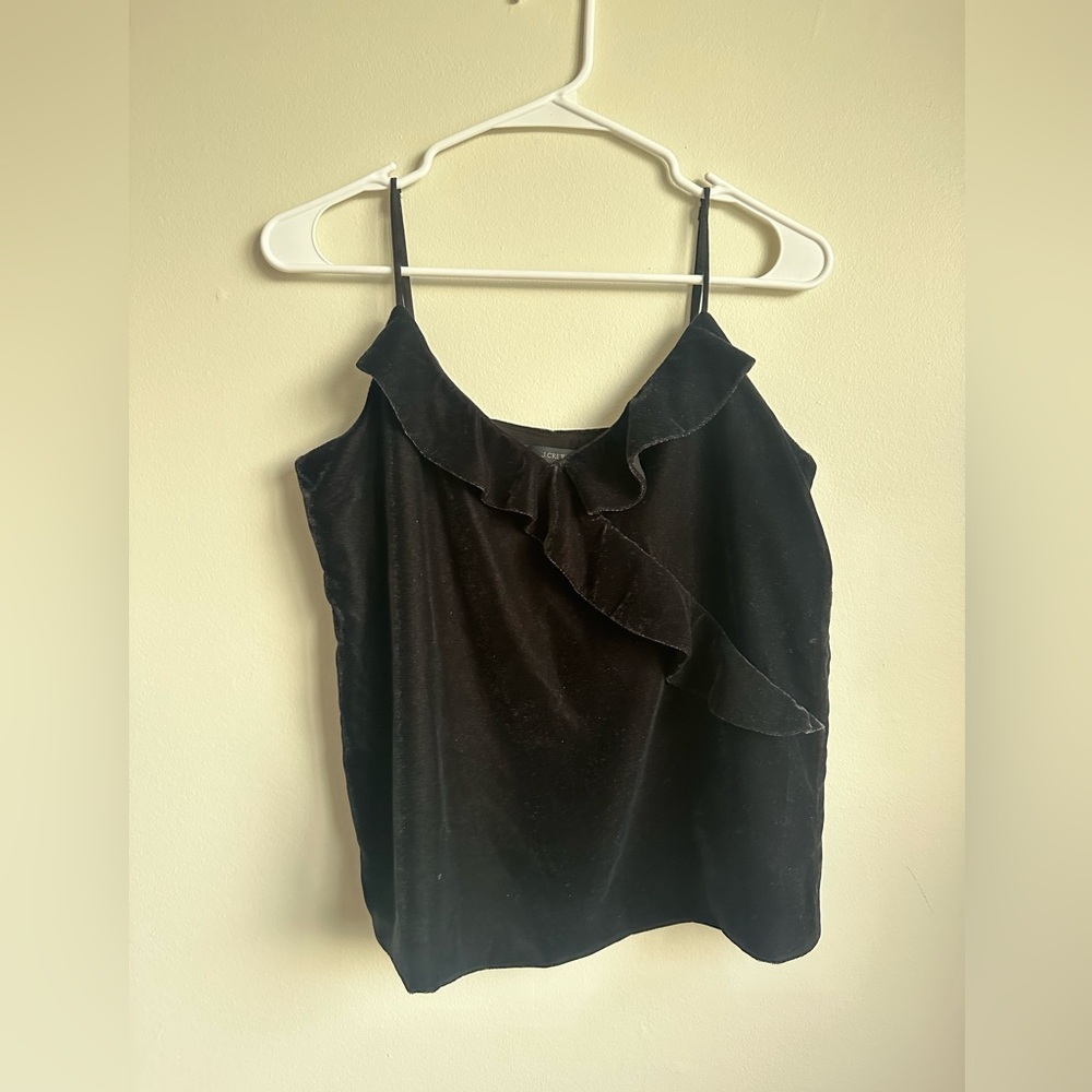 J crew velvet top